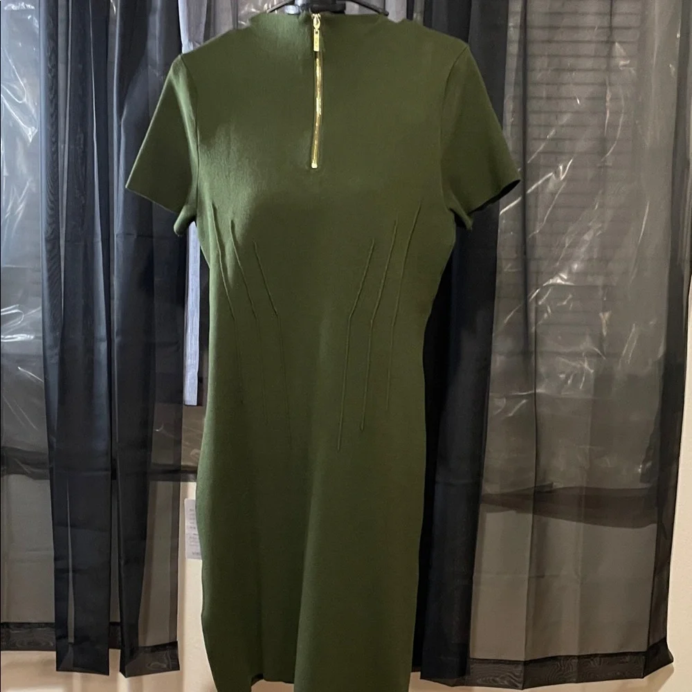 Eliza J Olive Green Midi Dress